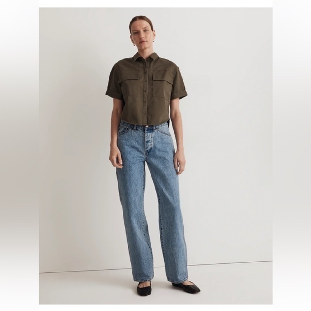 Madewell Womens Utility Button-Up Shirt XL (Re)generative Chino Relaxed